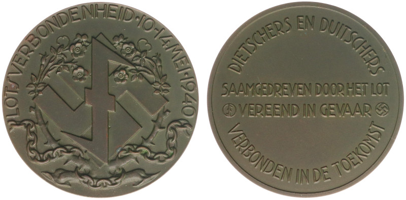 Historiepenningen - 1940 - Medal 'Lotsverbondenheid 10-14 mei 1940 ('Internering...