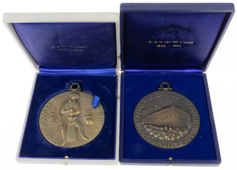 Historiepenningen - 1945 - Medal '25-Jarig dienstjubileum bij Eau de Colognefabr...