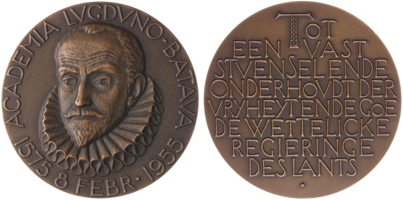 Universiteitspenningen - Leiden 1955 - Medal '380 jaar Universiteit Leiden 1575-...