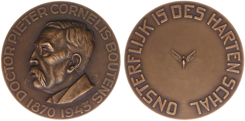 VPK-penningen - 1943 - Medal 'P.C. Boutens' by C. Franzén-Heslenfeld (KB.1579, T...