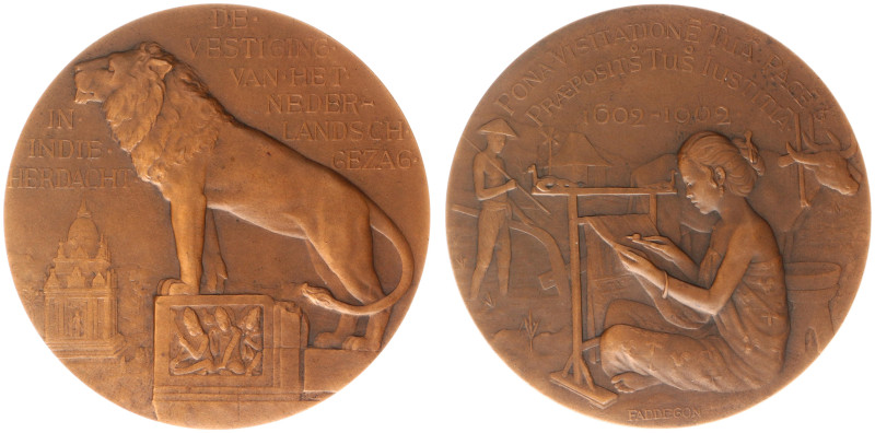 Nederlands Indië - 1902 - Medal '300-jarige herdenking van de vestiging van het ...