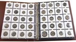 Medals in albums - Netherlands - Album containing 64 cloth- a.o. lead sealings and one imitation coin