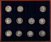 Medals in boxes - Miscellaneous - Germany - Lot of 11 silver medals First World War depicting rulers, army commanders and/or events incl. Waffenbruder...