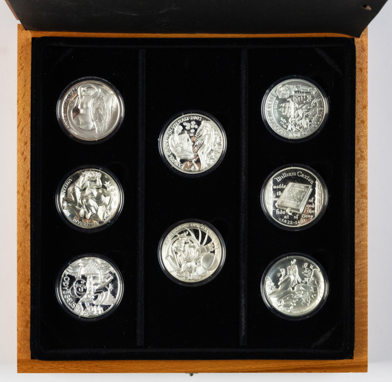 Medals in boxes - Miscellaneous - Collection silver medals 'Europa en de Mytholo...