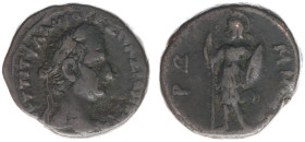 Egypt / Alexandria - BI Tetradrachm (date illegible, 12.31g) - Laureate head right, date below chin / ΡΩΜΗ Roma standing to left, holding spear and sh...