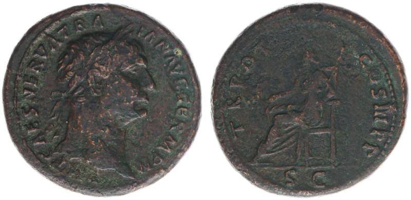 AE Sestertius (Rome AD 100, 28.20g) - IMP CAES NERVA TRAIAN AVG GERM P M Laureat...