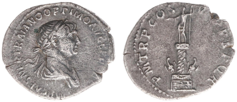 Traianus (98-117) - AR Denarius (Rome c. AD 114-117, 2.89g) - IMP CAES NER TRAIA...