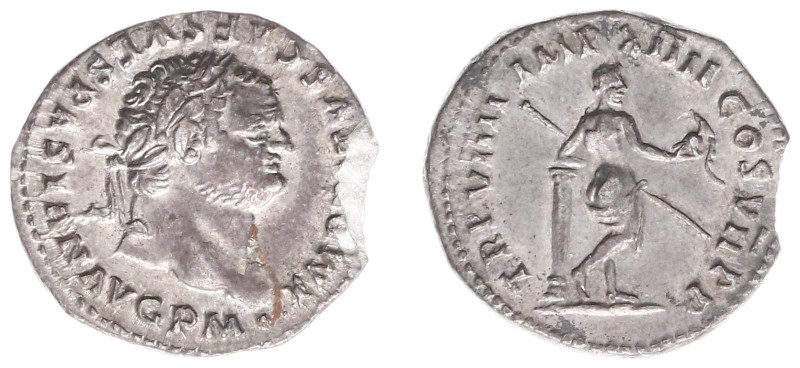 Roman Imperial Coinage - Titus (69-81) - AR Denarius (Rome July AD 79, 2.68g) - ...