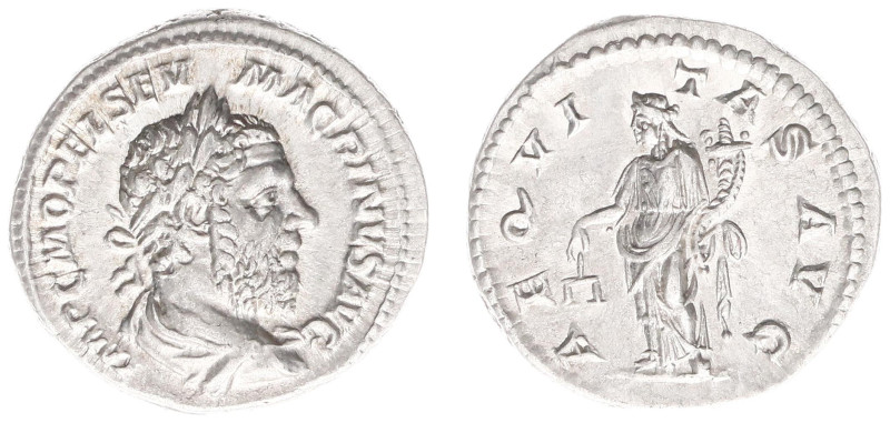 Roman Imperial Coinage - Macrinus (217-218) - AR Denarius (Rome AD 218, 3.58g) -...