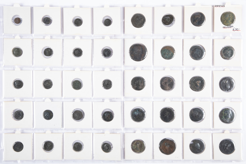 Ancient coins in lots - - Roman coinage - A nice collection mainly Roman bronzes...