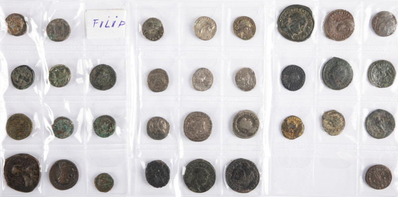 Ancient coins in lots - - Roman coinage - A small collection Roman coins: 6 Dena...