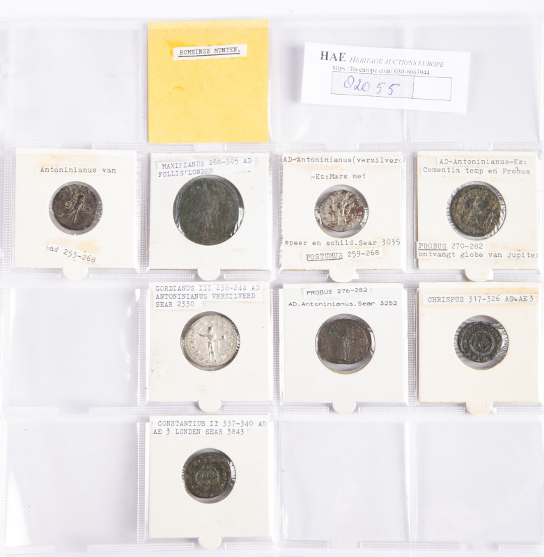 Ancient coins in lots - - Roman coinage - A small lot with 5 Antoniniani (Gallie...