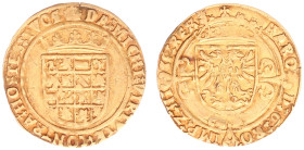 Hertogdom Brabant / Antwerpen - Karel V (1506-1555) - 1/2 Gouden Reaal ND (1521-1552) with KAROL in legend (vGH 184-1a / Delm. 99 / Vanhoudt 221 var. ...