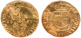 Hertogdom Brabant / Antwerpen - Philips II (1555-1598) - Bourgondische Goudgulden / Florin de Bourgogne 1567 (vGH 239-1 / Vanhoudt 289 R2 / Delm. 117-...