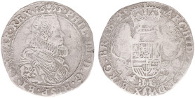 Hertogdom Brabant / Antwerpen - Philips IIII (1621-1665) - 1/2 Dukaton 1633 (vGH 328-1a / Delm. 279 R1 / Vanhoudt 641/R1) - Bust to right with large S...