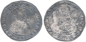 Hertogdom Brabant / Antwerpen - Karel II (1665-1700) - Dukaton 1667 (vGH 348-1a / Delm. 325 / Vanhoudt 692) - a.VF