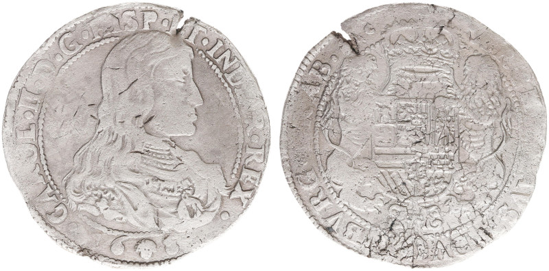 Hertogdom Brabant / Antwerpen - Karel II (1665-1700) - Dukaton 1684 with bust to...