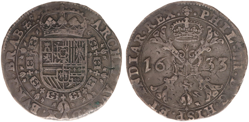 Hertogdom Brabant / Brussel - Philips II (1555-1598) - Patagon 1633 (vGH 329-3 /...