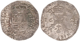 Heerlijkheid Doornik / Tournai - Philips IIII (1621-1665) - Patagon 1652 (vGH 329-9 / Delm. 300 / Vanhoudt 645/R1) - partially weak strike - XF - attr...