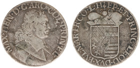Prinsbisdom Luik - Maximiliaan Hendrik van Beieren (1650-1688) - Patagon 1668 (KM 80 / Dav. 4294 / Delm. 471) - scratches/adjustment marks - a.VF