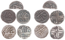 Graafschap Vlaanderen - Emissies met uitsluitend lokale symbolen 12e/13e eeuw - Maille ND (1259-1300) Gent (Vanhoudt G2415 / Ghyssens 465-485) – 0.27 ...