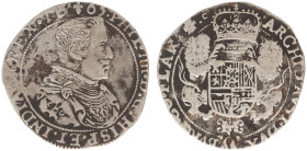 Graafschap Vlaanderen - Philips IIII (1621-1665) - 1/2 Dukaton 1665 Brugge (vGH 328-6b / Delm. 290 / Vanhoudt 643/R2) - 14.20 gram - clipped - F/VF - ...