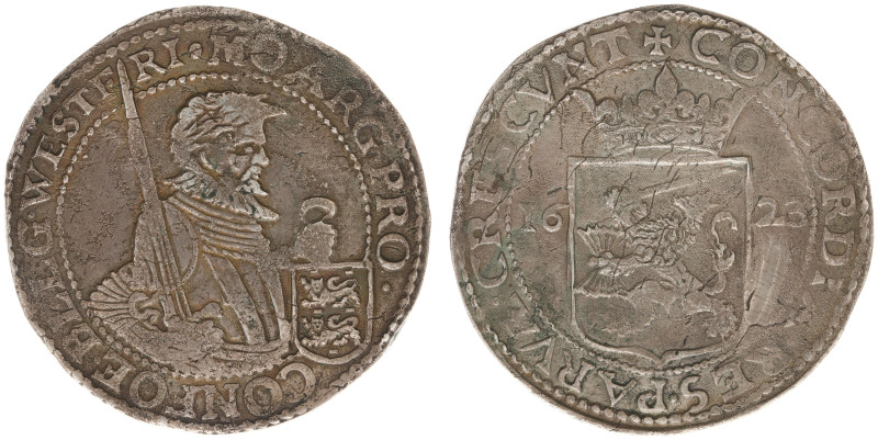 West-Friesland (het Gewest 1581-1795) - Rijksdaalder 1623 variety: legend starti...