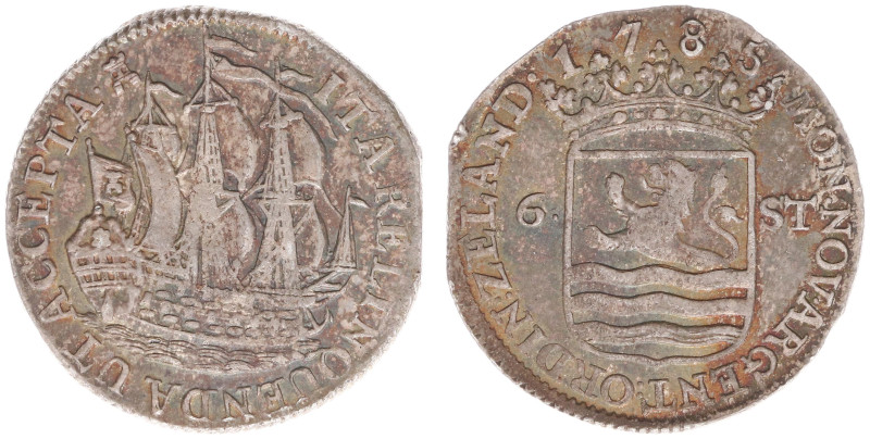 Zeeland Provincie (1580-1795) - Scheepjesschelling 1785 possibly over 1784, vari...