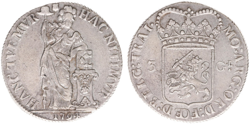 Utrecht Provincie (1581-1795) - 3 Gulden 1794 (Delm. 1150 / CNM 2.43.117 / HPM U...