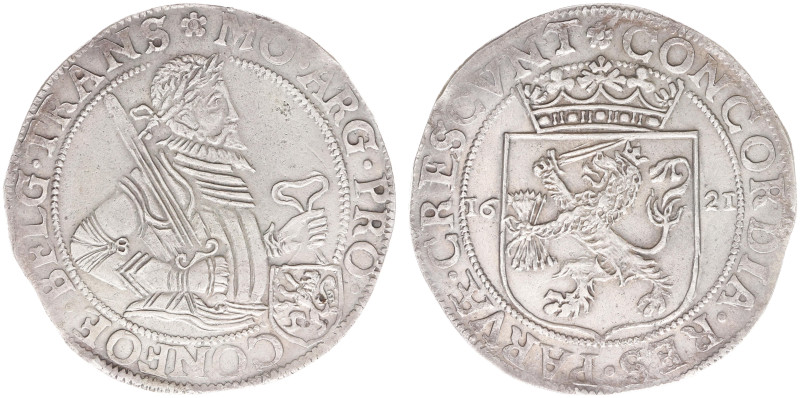 Overijssel Provincie (1581-1795) - Rijksdaalder 1621 mm. Rose (Delm. 948 / CNM 2...