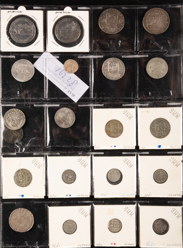 Dutch Provincial in albums - Small collection Dutch provincial silver coinage am...