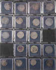 Dutch Provincial in albums - Small collection silver coinage Spanish Netherlands including 4 Stuivers Karel V (3), 1/5 Philipsdaalders (11) among whic...