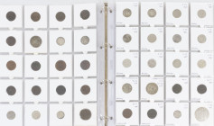 Dutch Provincial in albums - Small collection Dutch Provincial coinage among which Duiten, Dubbele Wapenstuivers, Schellingen, etc. - Total approx. 10...