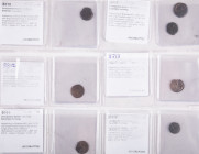 Dutch Provincial in boxes - Small lot Holpenningen or Braemsen Deventer, all with descriptions - Total 7 pcs.
