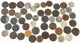 Dutch Provincial in boxes - Small box Dutch provincial coinage among which Duiten, Dubbele Wapenstuivers, etc. - Total approx 50 pcs.