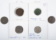 Dutch Provincial in boxes - Small lot Dutch provincial coinage + Stubers Ost-Friesland - Total 6 pcs.