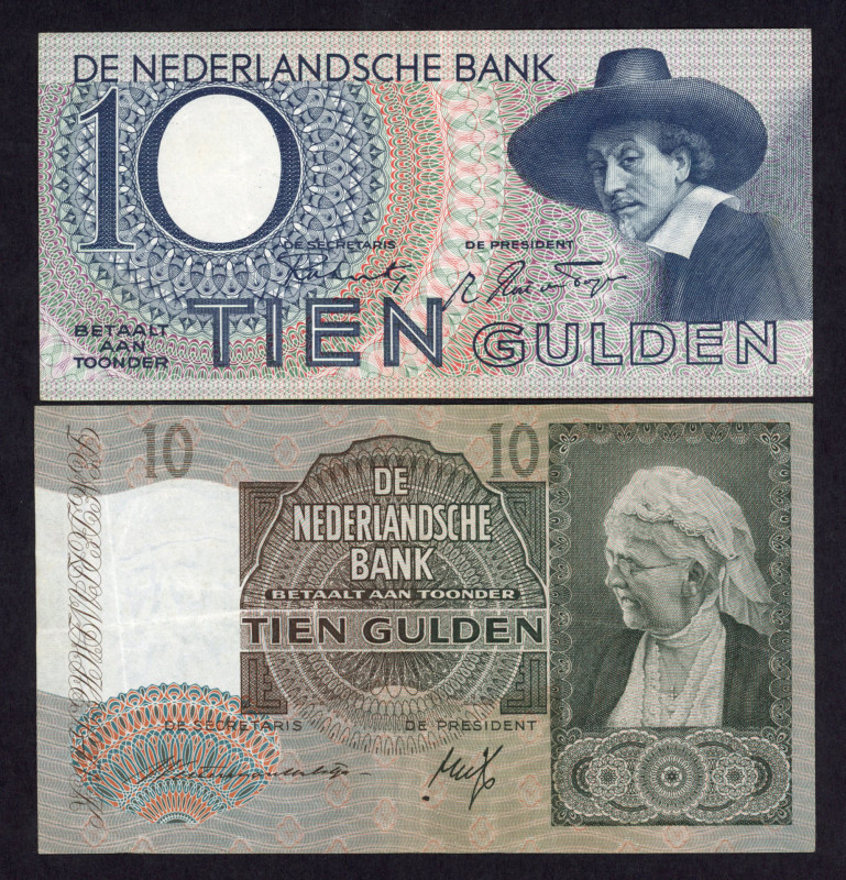 Banknotes Netherlands - 10 Gulden 25.6.1940 Emma (Mev. 41-1 / AV 30.1 / PL37a / ...