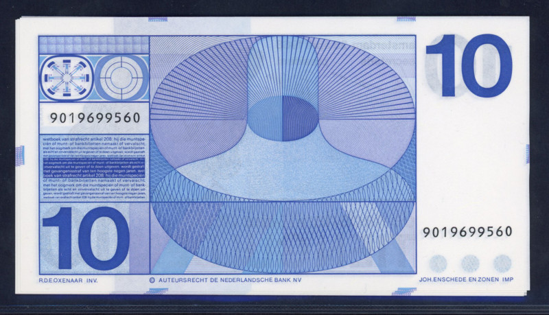 Banknotes Netherlands - 10 Gulden 25.4.1968 Frans Hals (Mev. 49-1a / AV 37.1d.1 ...