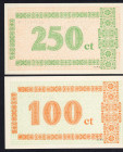 Banknotes Netherlands - Noodgeld - Bergen op Zoom - Emergency money WW II - 1 Gulden + 2½ Gulden October 1944 serienrs. 97379 * en 30120 * (T/J 10.1-2...