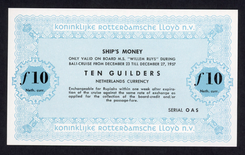 Banknotes Netherlands - Scheepsgeld - Kon. Rotterdamsche Lloyd NV - Serie scheep...