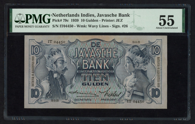 Banknotes Netherlands Oversea - Nederlands-Indië - 10 Gulden 18-8-1939 Javaanse ...