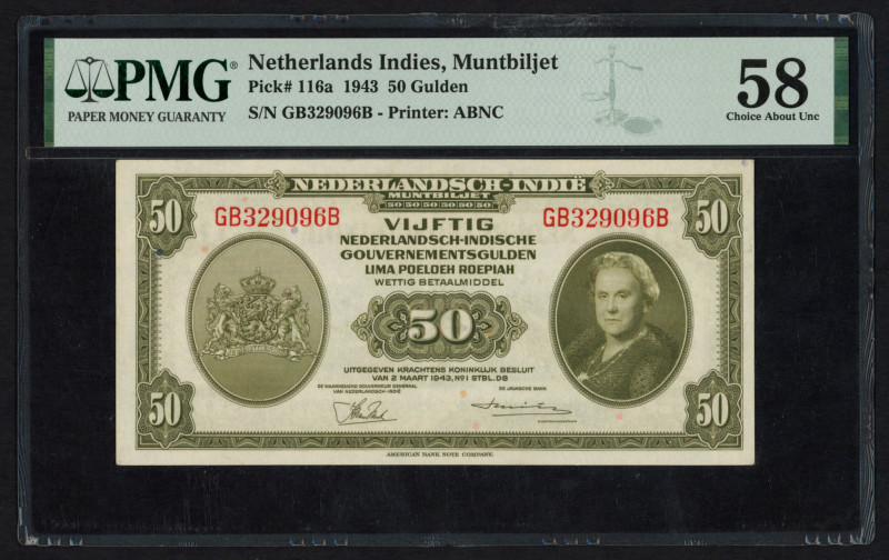 Banknotes Netherlands Oversea - Nederlands-Indië - 50 Gulden 1943 Wilhelmina "NI...