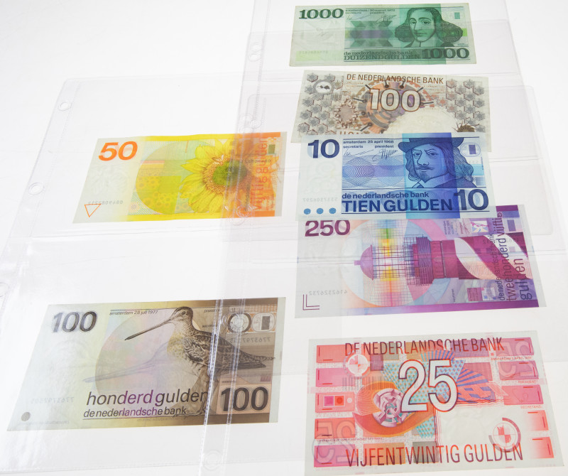 Banknotes Netherlands and Oversea in albums - Netherlands - Folder banknotes Net...