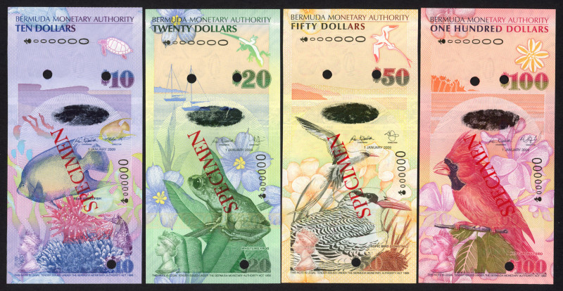 World Banknotes - Bermuda - 2 - 5 - 10 - 20 - 50 - 100 Dollars 2009 (P. 57s, 58s...