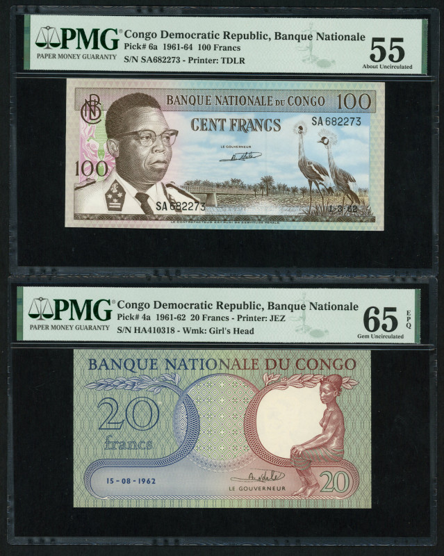 World Banknotes - Congo - Democratic Republic - 100 Francs 1.3.1962 Democratic R...