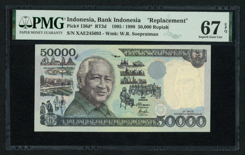 World Banknotes - Indonesia - 1000 Rupiah 2016 (P. 154b) - PMG 66 EPQ, 1000 Rupi...