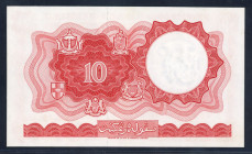 World Banknotes - Malaya and British Borneo - 10 Dollars 1.3.1961 Farmer plowing with ox (P. 9a) - wmk. Tiger - XF