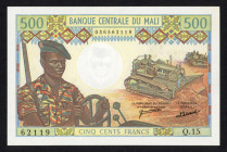 World Banknotes - Mali - 500 Francs ND (1973-84) sign. 7 (P. 12d) - UNC.