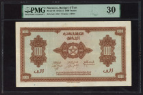 World Banknotes - Maroc - 1000 Francs 1.8.43 Brown arms (P. 28) - PMG VF 30