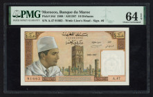 World Banknotes - Maroc - 10 Dirhams 1968 King Muhammed V (P. 54d) - sign. 6 - PMG Choice UNC 64 EPQ